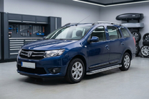 Renault Logan MCV 2013–2022 Sidosteg Maydos V2 (2 st, aluminium/rostfritt stål) foto 1