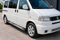Volkswagen T4 Caravelle/Multivan 1990–2003 Sidosteg Maydos V2 (2 st, aluminium/rostfritt stål) foto 1