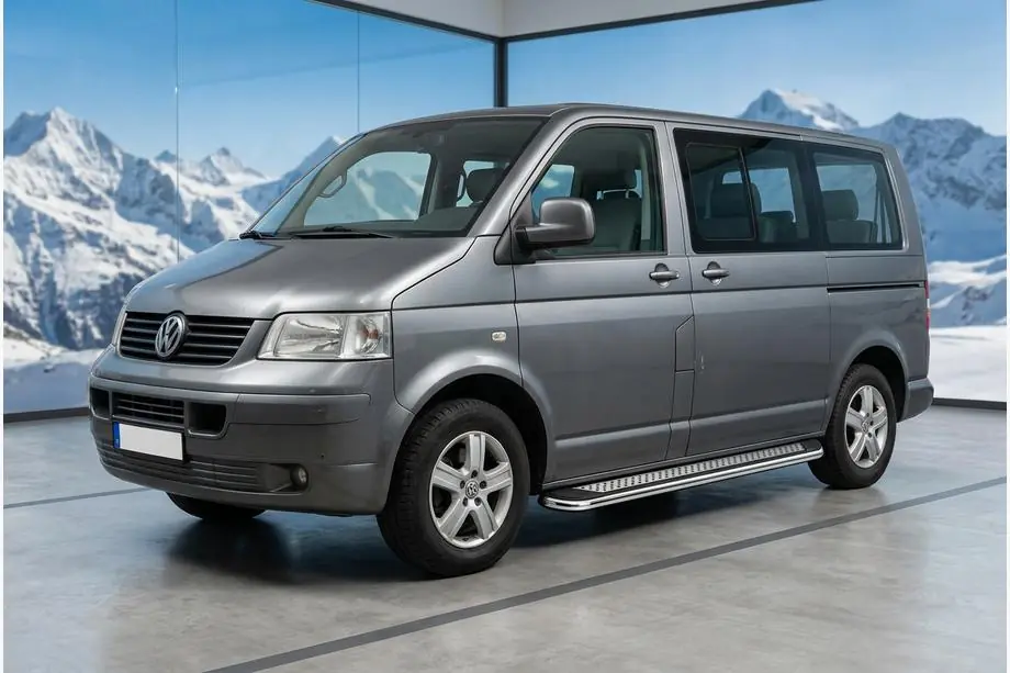 Volkswagen T5 Transporter 2003–2010 Sidosteg Maydos V2 (2 st, aluminium/rostfritt stål) Image