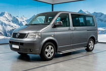 Volkswagen T5 Caravelle 2004–2010 Sidosteg Maydos V2 (2 st, aluminium/rostfritt stål) Endast för kort hjulbas foto 1