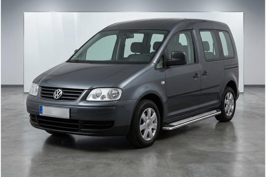 Volkswagen Caddy 2004–2010 Sidosteg Maydos V2 (2 st, aluminium/rostfritt stål) Image