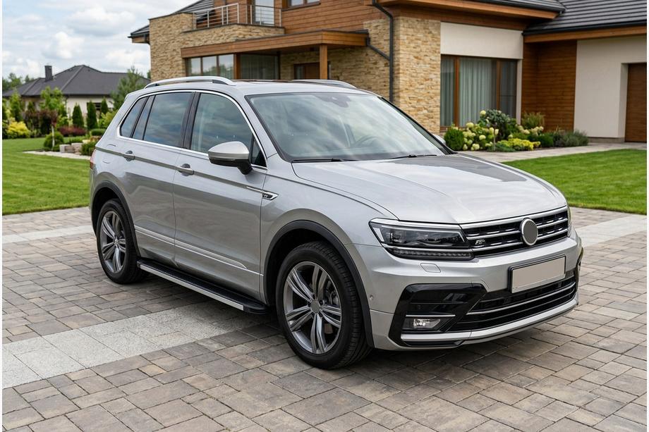 Volkswagen Tiguan 2016–2023 Sidosteg Maya V1 (2 st, aluminium) Image