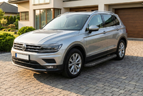 Volkswagen Tiguan 2016–2023 Sidosteg Bosphore Black (2 st, aluminium) foto 1