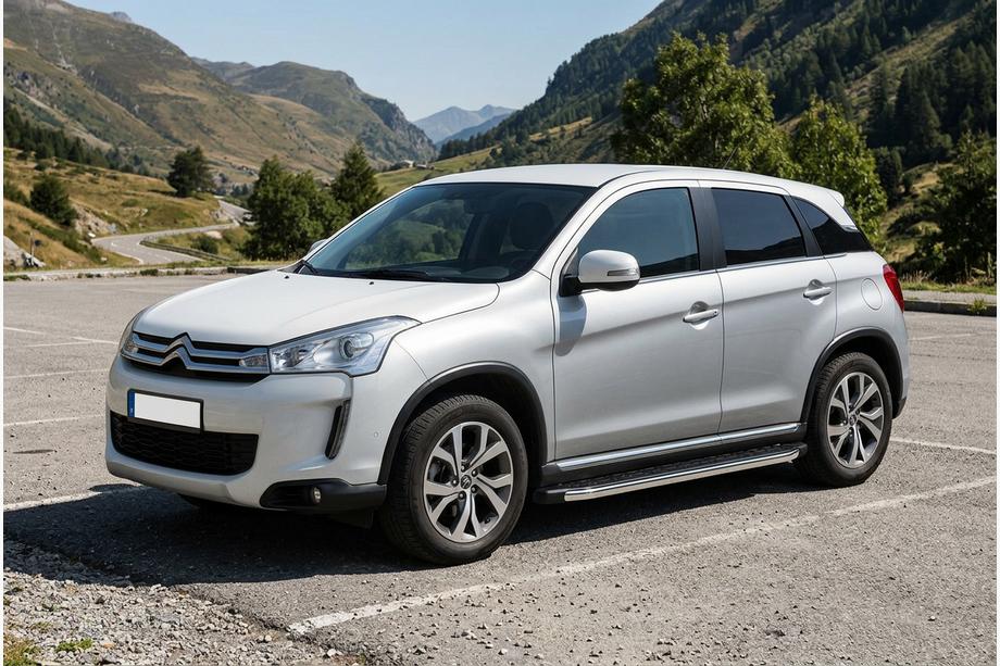 Citroen C-4 Aircross 2012–2017 Sidosteg BlackLine (2 st, aluminium) Image