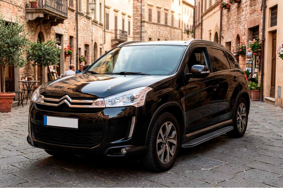 Citroen C-4 Aircross 2012–2017 Sidosteg Bosphorus Black (2 st, aluminium) Image