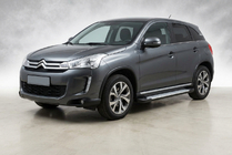 Citroen C-4 Aircross 2012–2017 Sidosteg X5-typ (2 st, aluminium) foto 1