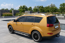 Peugeot 4007 2007–2013 Sidosteg Sunrise (2 st, aluminium) foto 1