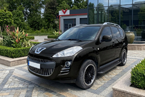 Peugeot 4007 2007–2013 Sidosteg Allmond Black (2 st, aluminium) foto 1