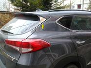 Hyundai Tucson TL 2016–2021 Trekantslist till baklucka (rostfritt stål) foto 2