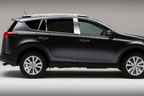 Toyota Rav 4 2013–2018 Kromlister för dörrstolpar (8 st, rostfritt) foto 1