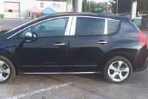 Peugeot 3008 2008–2016 Stolplister (rostfritt stål) foto 2