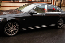 Mercedes S-class W222 2013–2022 Carmos stolptäckningar (rostfritt stål) foto 1