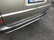 Mercedes Viano 2004–2014 Bakre stötfångarskydd Svart krom OmsaLine (rostfritt) foto 8