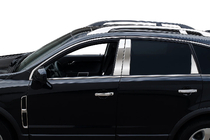 Opel Antara 2006–2017 Kromlistkit runt sidorutor (rostfritt stål) foto 2