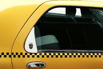 Fiat Albea 2002–2012 Kromad triangel för ruta (rostfritt stål) foto 2