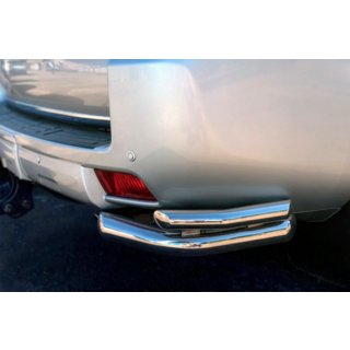 Bakre hörnskydd AK003-Подвійний (rostfritt stål) Toyota Land Cruiser Prado 150 2009–2023 foto 1