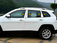 Jeep Cherokee KL 2013– Dörrstolpslist (rostfritt stål) foto 1