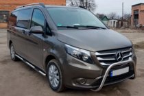 Mercedes Vito/V-klass W447 2014– Sidorör i rostfritt stål, 2 st d60, lång hjulbas (L3) foto 3