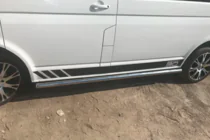 Volkswagen T6 2015–2024 Sidorör (2 st, rostfritt stål) foto 8