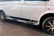 Volkswagen T6 2015–2024 Sidorör (2 st, rostfritt stål) foto 3