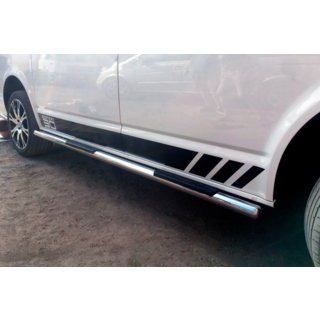 Sidorör (2 st, rostfritt stål) Volkswagen T6 2015–2024 foto 2