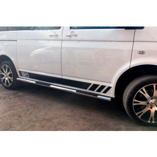 Sidorör (2 st, rostfritt stål) Volkswagen T6 2015–2024 foto 3