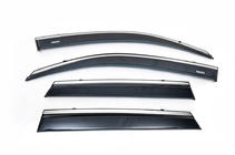 Skoda Rapid 2012–2019 Vindavvisare för sidorutor med kromlist SD (4 st, Niken) foto 8