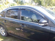 Ford Focus II 2005–2008 Vindavvisare med kromlist SD/HB (4 st, Niken) foto 1