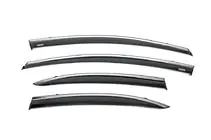 Honda Civic Sedan VIII 2006–2011 Vindavvisare med kromlist (4 st, Niken) foto 2