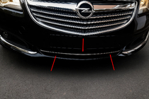 Opel Insignia 2008–2017 Rostfria lister till stötfångargaller foto 1