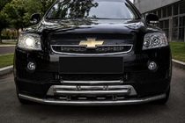 Chevrolet Captiva 2006–2019 Främre trippel frontbåge (rostfritt stål) foto 1