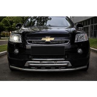 Främre trippel frontbåge (rostfritt stål) Chevrolet Captiva 2006–2019