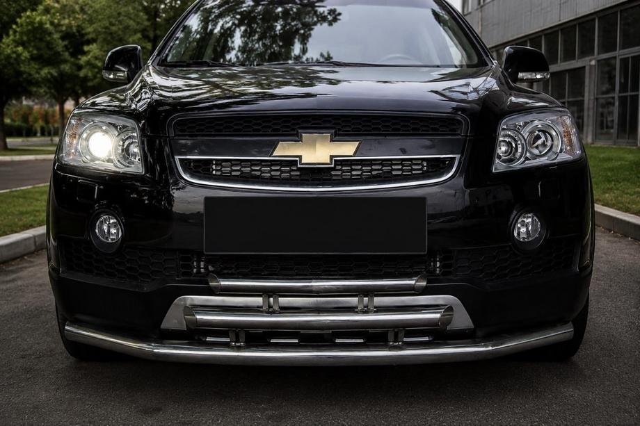 Chevrolet Captiva 2006–2019 Främre trippel frontbåge (rostfritt stål) Image