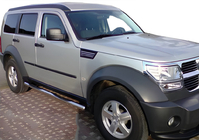 Dodge Nitro 2006–2011 Sidorör (2 st, rostfritt stål) foto 1