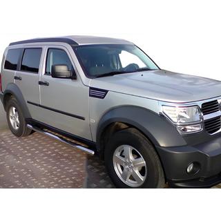 Sidorör (2 st, rostfritt stål) Dodge Nitro 2006–2011 foto 1