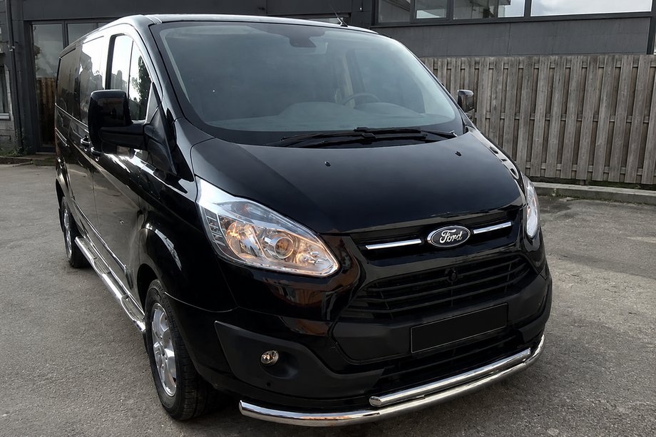 Ford Custom 2013–2022 Främre frontbåge ST014 (rostfritt) 60/60 mm Image