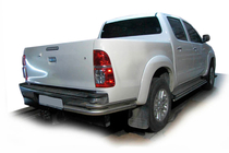 Toyota Hilux 2006–2015 Bakre hörndelar AK003-Подвійний (rostfritt) foto 2