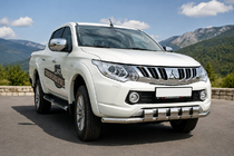 Mitsubishi L200 2015–2024 Främre frontbåge ST015 (rostfritt) foto 1