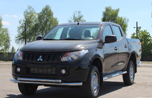 Mitsubishi L200 2015–2024 Främre frontbåge ST014 (rostfritt) foto 2