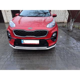 Främre frontbåge ST014 (rostfritt) Kia Sportage 2015–2021 foto 2
