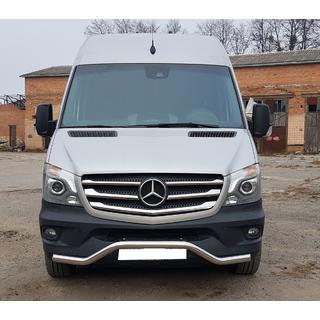 Främre nedre skyddsbåge MBSP.07.F3-04.6 (rostfri) Mercedes Sprinter W906 2006–2018 foto 1