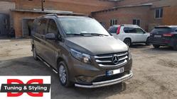 Mercedes Vito/V-klass W447 2014– Främre frontbåge ST014 (rostfritt) 60/60 mm foto 5