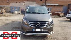 Mercedes Vito/V-klass W447 2014– Främre frontbåge ST014 (rostfritt) 60/60 mm foto 6