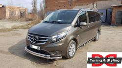 Mercedes Vito/V-klass W447 2014– Främre frontbåge ST014 (rostfritt) 60/60 mm foto 7