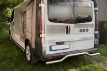 Opel Vivaro 2001–2015 Bakre skyddsbåge AK006 (rostfritt) foto 3