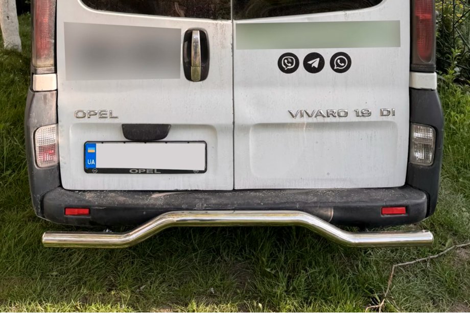 Opel Vivaro 2001–2015 Bakre skyddsbåge AK006 (rostfritt) Image