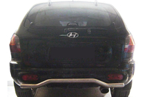 Hyundai Santa Fe 1 2000–2006 Bakre skyddsbåge AK004 (rostfritt) foto 1