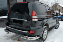 Toyota Land Cruiser Prado 120 2002–2009 Bakre dubbla hörnskyddsbågar AK003-2 (2 st, rostfritt stål) foto 1