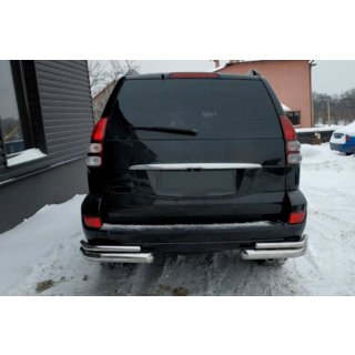 Bakre dubbla hörnskyddsbågar AK003-2 (2 st, rostfritt stål) Toyota Land Cruiser Prado 120 2002–2009 foto 2