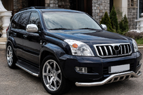 Toyota Land Cruiser Prado 120 2002–2009 Främre skyddsbåge ST011 (rostfritt stål) foto 1
